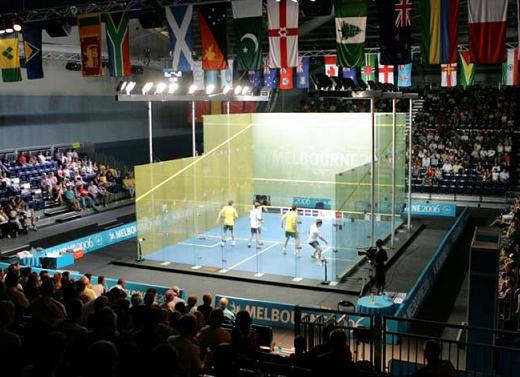Pista de squash con vidrio Glasscor Design