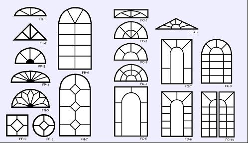 Formas disponibles para barrotillo decorativo